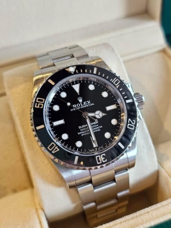 Rolex Submariner Oyster Perpetual Automatic Watch (Category: Luxury Watches) located in Marikina City. Submitted by royalwatchph (Listing ID 1459211660, Image 2). Description: 9.5/10 Condition Complete box and Papers Random serial Foreign AD 41mm With warranty Pm for inquiries Thanks God bless 😀 .