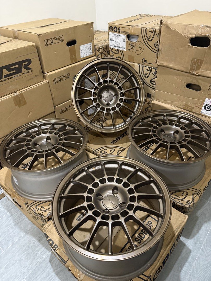 Rota ralli x 17’s 4x100 (Category: Mags and Tires) located in Manila. Submitted by jaybeeeeeeeeee (Listing ID 1459243359, Image 1). Description: Rota ralli x ( enkei rc t5 ) 17x7.5 4x100 offset 45 Brand new , hyper bronze color .