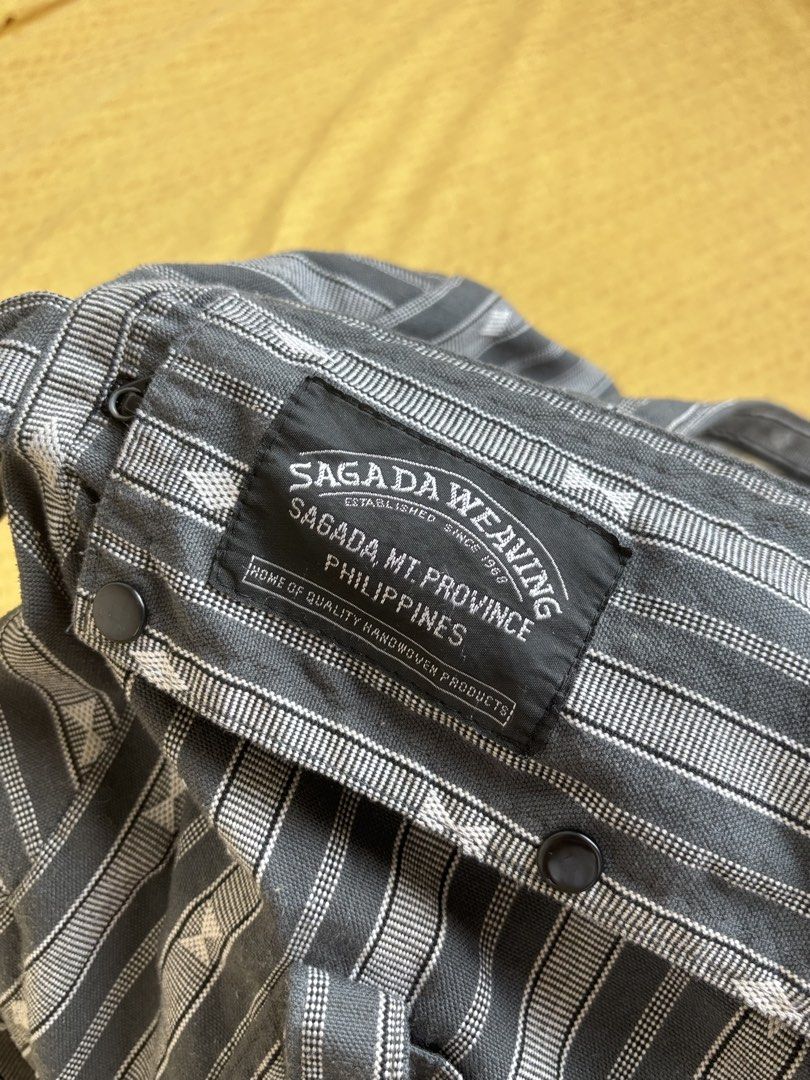 Round Bag Sagada Weaving 1968 (Category: Cross-body Bags) located in Quezon City. Submitted by cl3mentine (Listing ID 1459187630, Image 2). Description: SAGADA WEAVING 1968 ROUND BAG Color: Gray Size: Regular 17” width x 11” diameter Still in good shape and color. With a few minor stains from storage but can be easily washed off. Handmade/handwoven bag featuring the traditional Sagada weaving. Bought it for 1900php RFS: Decluttering.