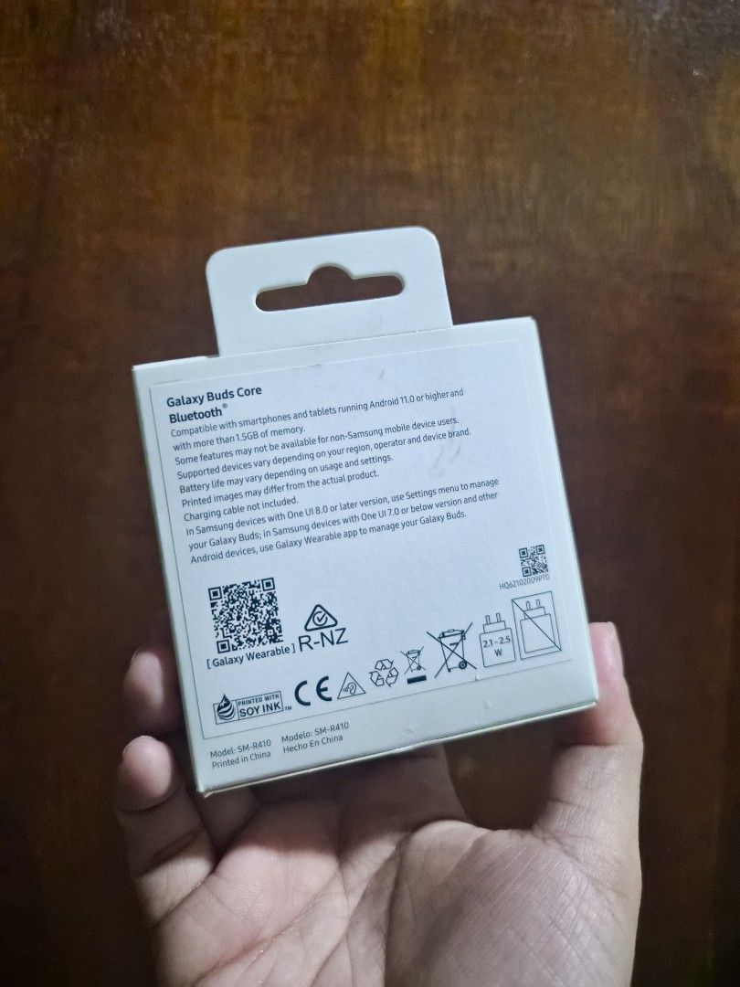 Samsung Galaxy Buds Core (Category: Earphones) located in Pasay City. Submitted by tin2gg (Listing ID 1459092251, Image 2). Description: Selling this Samsung Galaxy Buds Core earbuds. Still sealed, never used. RFS: Got as a raffle prize. I already have one. Price: 2,000 Payment via GCash or BPI - No meet-ups - No COD - Crossposted Location: Pasay.
