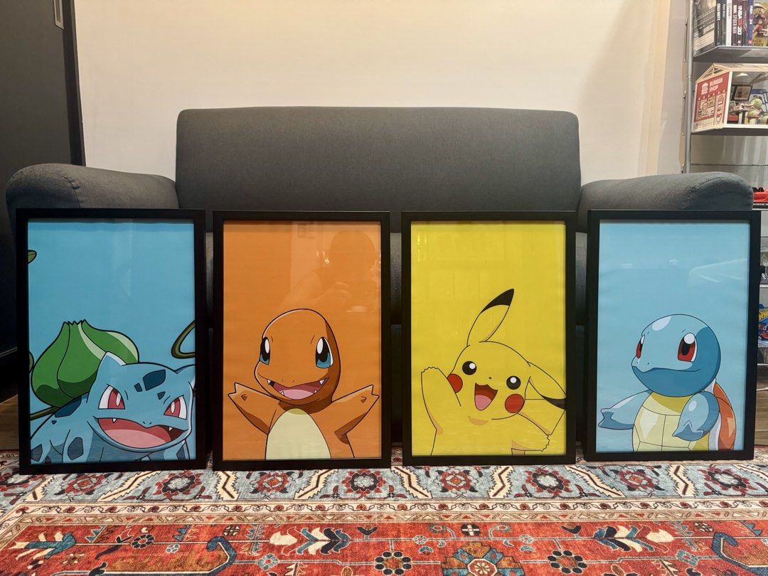 Pokemon Framed Poster (Category: Art & Prints) located in Caloocan City. Submitted by _seven (Listing ID 1459206125, Image 1). Description: ₱599 each only ( if set ₱2000) Frame Size: 12x18 inches ( used on this pic) Perfect for your blank spaces or walls ✨ Available any designs you want! Available any sizes ( we also have list of sizes) Guaranteed Quality Poster and Frame Delivery or Pick up Delivery: Lalamove / Grab DM US FOR PRICE LIST AND SIZE