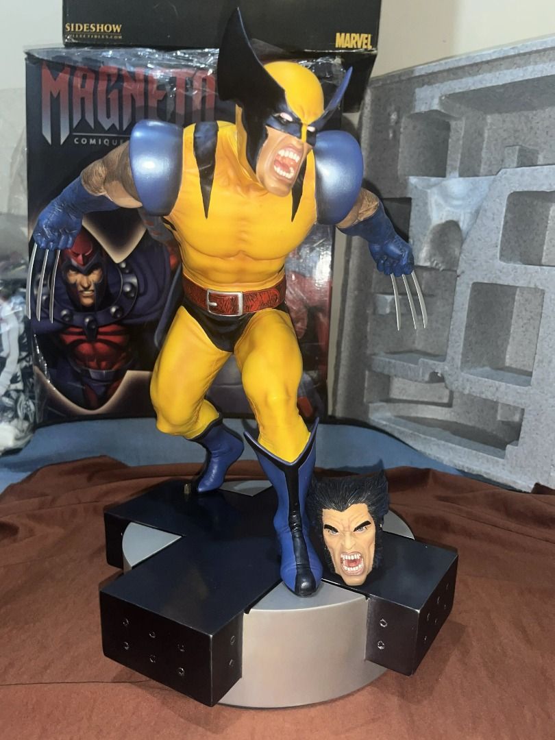 Sideshow Collectibles Marvel Wolverine Comiquette Statue (Category: Figurines & Statues) located in Caloocan City. Submitted by kakarot_wolf (Listing ID 1459165973, Image 3). Description: - Sideshow Collectibles Wolverine Comiquette Statue - Classic yellow and blue costume - Comes with two interchangeable head sculpts - Original box and packaging included (however it has slight damaged and wet) - Ideal for Marvel and X-Men collectors.
