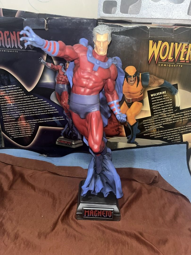 Sideshow Exclusive Magneto Comiquette Statue (Category: Figurines & Statues) located in Caloocan City. Submitted by kakarot_wolf (Listing ID 1459166531, Image 2). Description: - Magneto Comiquette statue by Sideshow Collectibles - Based on the iconic X-Men character - Features highly detailed sculpt and paintwork - Comes with its original display base - Original box included (Slightly damaged) - A must-have for any Marvel fan and collector.