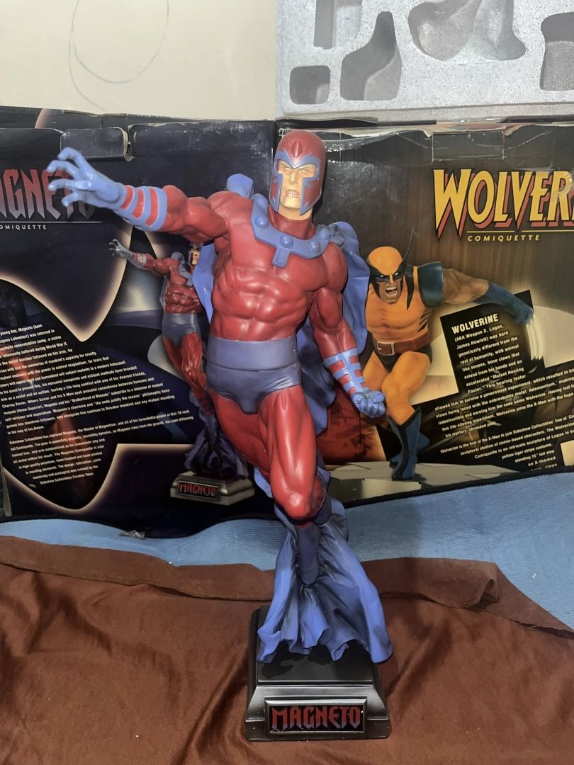 Sideshow Exclusive Magneto Comiquette Statue (Category: Figurines & Statues) located in Caloocan City. Submitted by kakarot_wolf (Listing ID 1459166531, Image 3). Description: - Magneto Comiquette statue by Sideshow Collectibles - Based on the iconic X-Men character - Features highly detailed sculpt and paintwork - Comes with its original display base - Original box included (Slightly damaged) - A must-have for any Marvel fan and collector.