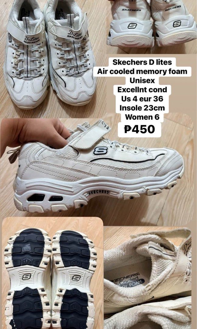 Skechers d lites unisex us 4 (Category: Sneakers) located in Koronadal. Submitted by bulilitph_ (Listing ID 1459129478, Image 1). Description: Ukaysource Unisex Size on tag us 4 eur 36 Insole 23cm Women ksya size 6.