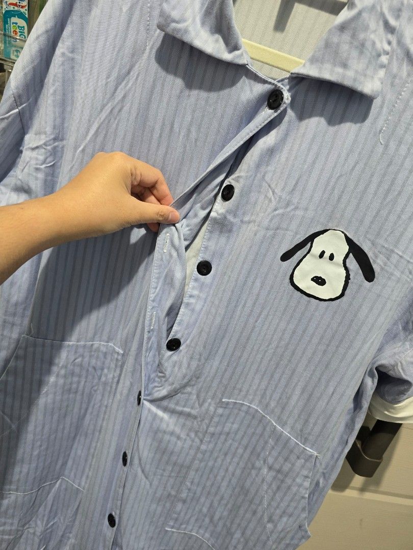 Snoopy Sleepwear Jumpershort (Category: Jumpsuits) located in Quezon City. Submitted by dinesaur (Listing ID 1459255494, Image 2). Description: with mild stain sa baba (see pic).