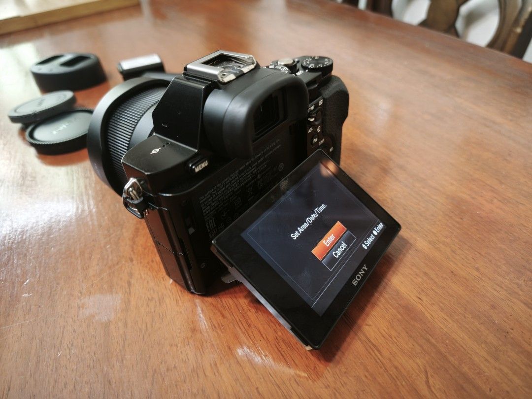 Sony a7s Camera with Viltrox Prime Lens (Category: Cameras) located in Mandaluyong City. Submitted by 54fleetfoot (Listing ID 1459183678, Image 3). Description: FOR SALE (NO SWAP) *sold as set, not individually Item 1: Sony a7s camera body (2,240 actuations) Item 2: Viltrox 20mm F2.8 Prime Lens Item 3: Wasabi power battery and charger (2 pcs) Item 4: Sony camera bag Sony a7S (Original ILCE-7S) Camera Body Specifications: * Sensor: 12.2 Megapixel 