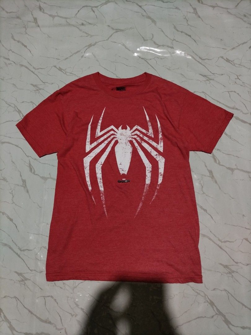 Spiderman Tee - Gamerverse Distressed Spider Logo (Category: Tshirts & Polo Shirts ) located in San Mateo. Submitted by 3hourz (Listing ID 1459190935, Image 1). Description: Check pictures for measurements Color Rate: 9/10 No visible flaw.