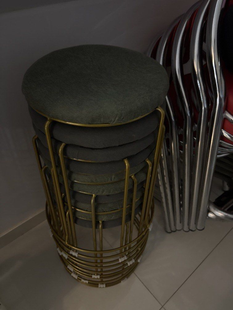 Stackable stools (Category: Chairs) located in Singapore. Submitted by v-tec_automotive (Listing ID 1459237054, Image 1). Description: Moving house, clearing sales Total : 10 $10 each .