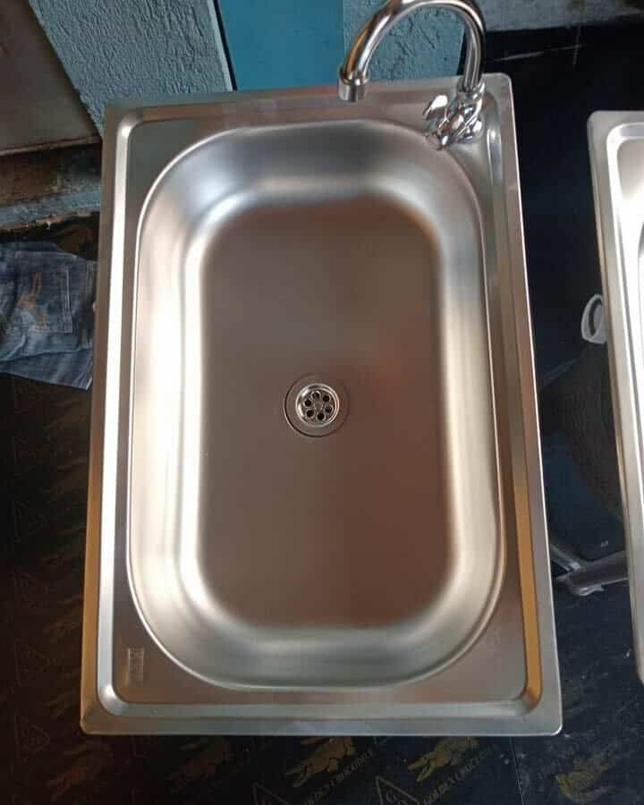 Stainless kitchen sink complete set (Category: Bathroom & Kitchen Fixtures) located in Manila. Submitted by muranglababo_ph2026 (Listing ID 1459136805, Image 2). Description: Stainless Kitchen Sink – Complete Set! 💧 ✨ Brand New / Ready to Install! ✔️ Size: 14 x 20 inches /16*24 inches ✔️ Depth: 6 inches (mas malalim kaysa sa ordinaryo) ✔️ High-quality stainless steel – hindi kalawangin, madaling linisin ✔️ Complete set – kasama na ang faucet at 