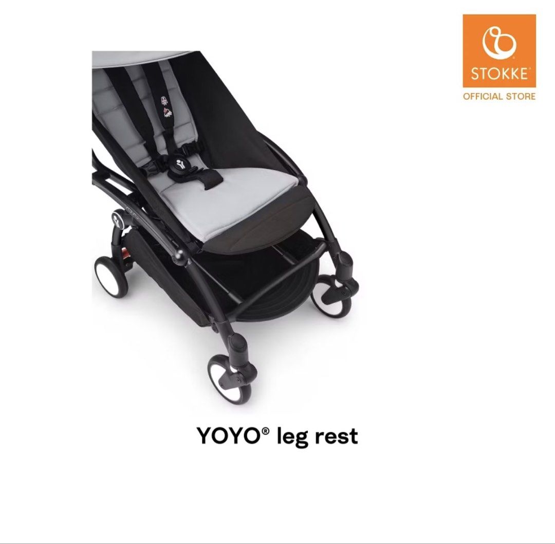 Stokke YOYO Leg Rest (Category: Strollers) located in Manila. Submitted by shishisheena (Listing ID 1459192019, Image 1). Description: - Stokke YOYO leg rest - Black fabric with black plastic connectors - Easy attachment to stroller frame - Provides extra comfort for little legs - Ideal for longer outings Item only No box Used less than a year .