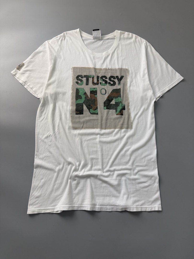 Stussy n4 (Category: Tshirts & Polo Shirts ) located in Pila. Submitted by villanueva80826 (Listing ID 1459249946, Image 1). Description: Stussy n4 Size:large •Width:22 •Length:32.5 •Condition: 9/10 •Color rate:9/10 Mine:880 +Shipping fee Issue:none .