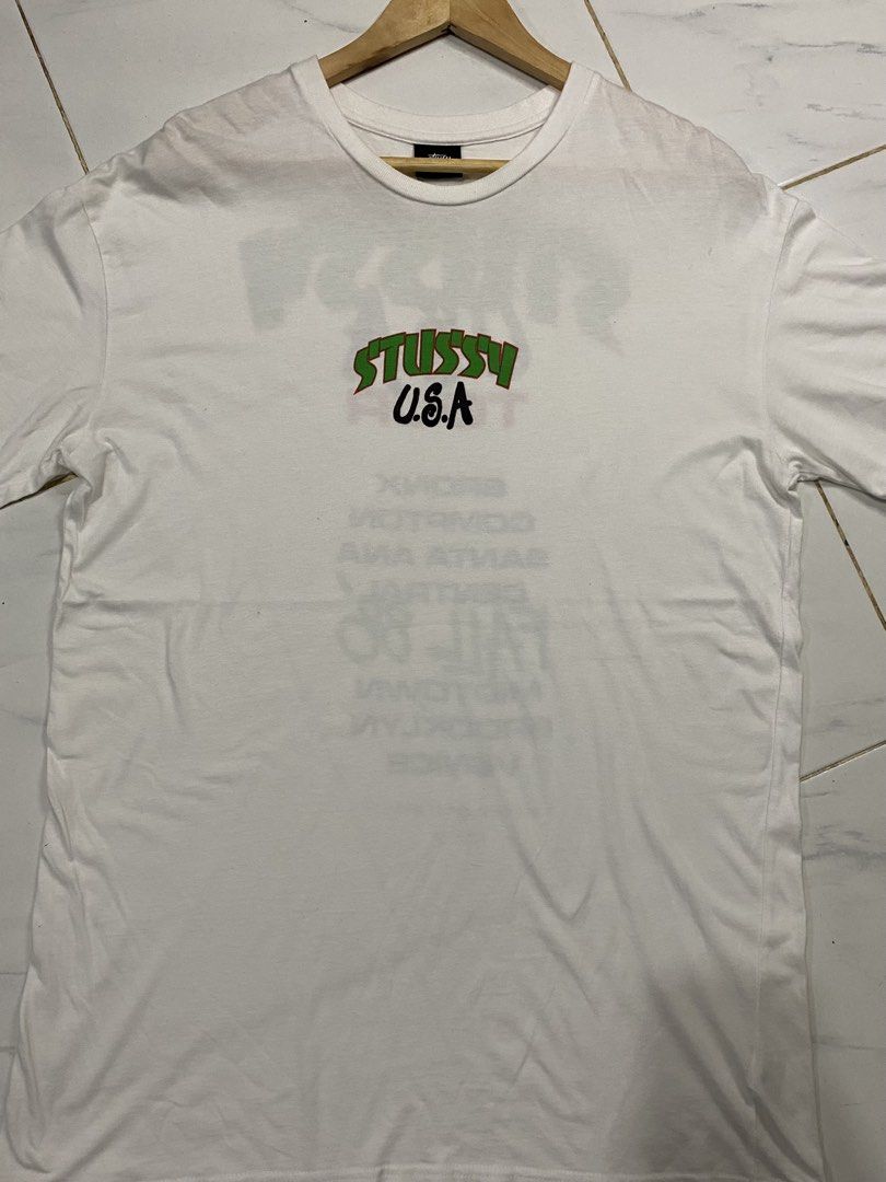 STUSSY USA TOUR DATED 1980 (Category: Tshirts & Polo Shirts ) located in Rizal. Submitted by thrift.cartel (Listing ID 1459131049, Image 2). Description: LASER PRINT DATED 1980 22x31.