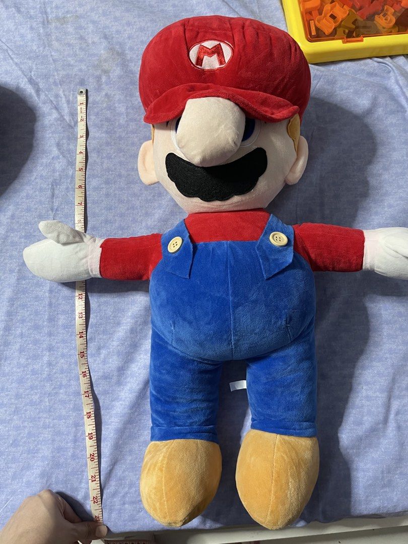 Super Mario & Luigi Plush Toys (Category: Plushies & Soft Toys) located in Quezon City. Submitted by declutterislifer (Listing ID 1456873802, Image 3). Description: Php 250 for Mario 23in Php 100 for Luigi 17-18in.