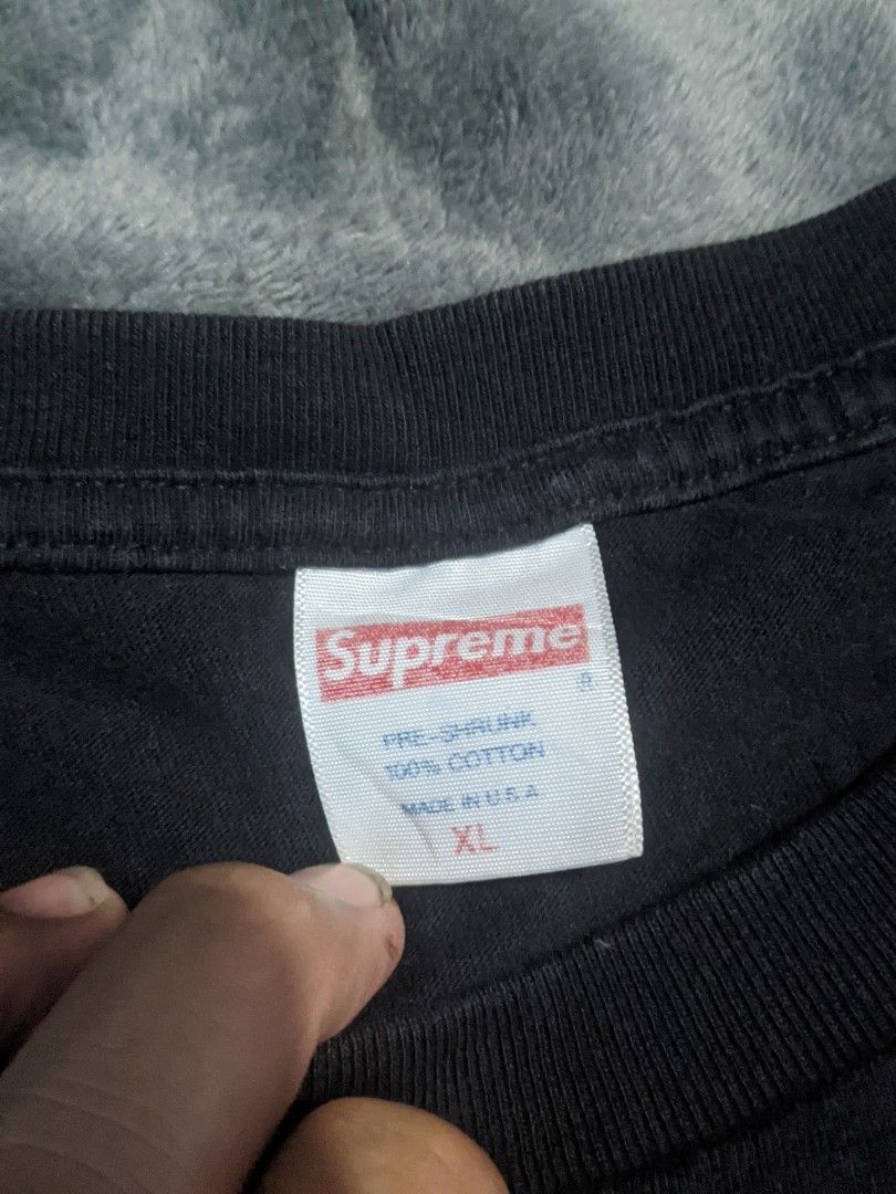 Supreme Joan of arc tee (Category: Tshirts & Polo Shirts ) located in San Ildefonso. Submitted by tripniberto (Listing ID 1459235991, Image 3). Description: Supreme Dimes:22/29.5 Issue: Need wash, see photos Color Rate: 9.2/10(or better) (lighting may affect the color on images) MOP: gcash MOD: j&t(+sf) NO RUSH SHIPPING!!! (3-5days Ship out!) please manage your expectations this is ukay items PM if interested 📩 Bulacan 📍.