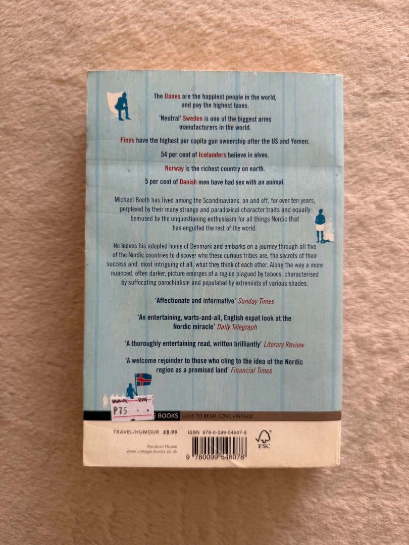 The Almost Nearly Perfect People - Michael Booth (Category: Storybooks) located in Santiago. Submitted by bookworm_club (Listing ID 1459155843, Image 2). Description: 📚no cancellation, return or exchange. 📚secondhand books. some books are in good condition while some has minimal flaws (foxing, creases, dog-eared pages, etc.) 📚reasonable haggling is allowed. 💰MOP: For same day pickup - CASH & BANK TRANSFER For shipping or scheduled pickup - BA