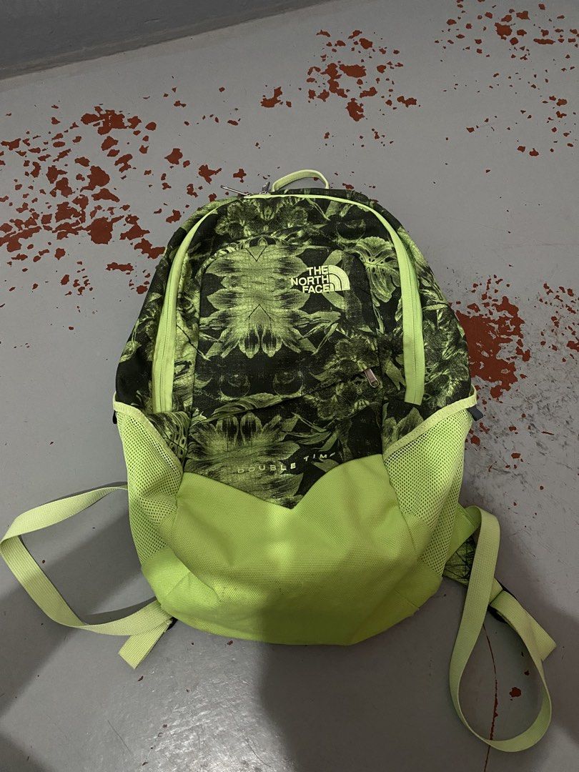 The North Face Backpack - DOUBLE TIME (Category: Backpacks) located in Iloilo. Submitted by arthritisdinglenut (Listing ID 1459236087, Image 1). Description: Authentic with tags Good for school and travel use Issue: Stains (see pictures) not washable Price is still negotiable for sure buyers +sf Via J&T Can Transact on Messenger upon clients request .