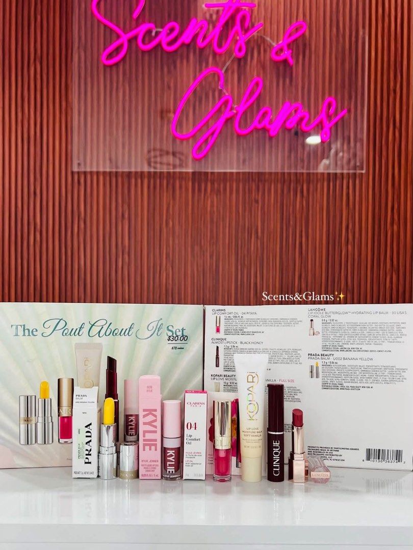 The Pout About It Set (Category: Makeup) located in Bulacan. Submitted by shopwithme_23 (Listing ID 1459176856, Image 1). Description: ONHAND‼️ 💯authentic (money back guaranteed if proven fake) •with box •minis ₱2,350 onlyyy!!! Retails for 3,500+++.
