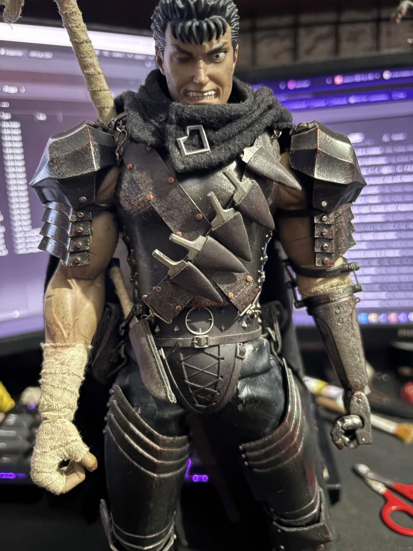 ThreeZero Guts Berserk 1/6 Figure (Category: Figurines & Statues) located in Malabon City. Submitted by teritus (Listing ID 1459269233, Image 3). Description: Selling my ThreeZero Guts figure Comes with Box and all accessories, warranty card and such Meetups: Malabon City Square or SM Grand Central Shipping: Lalamove or grab express, buyer will shoulder the fee RFS: Don't have the space for him anymore.