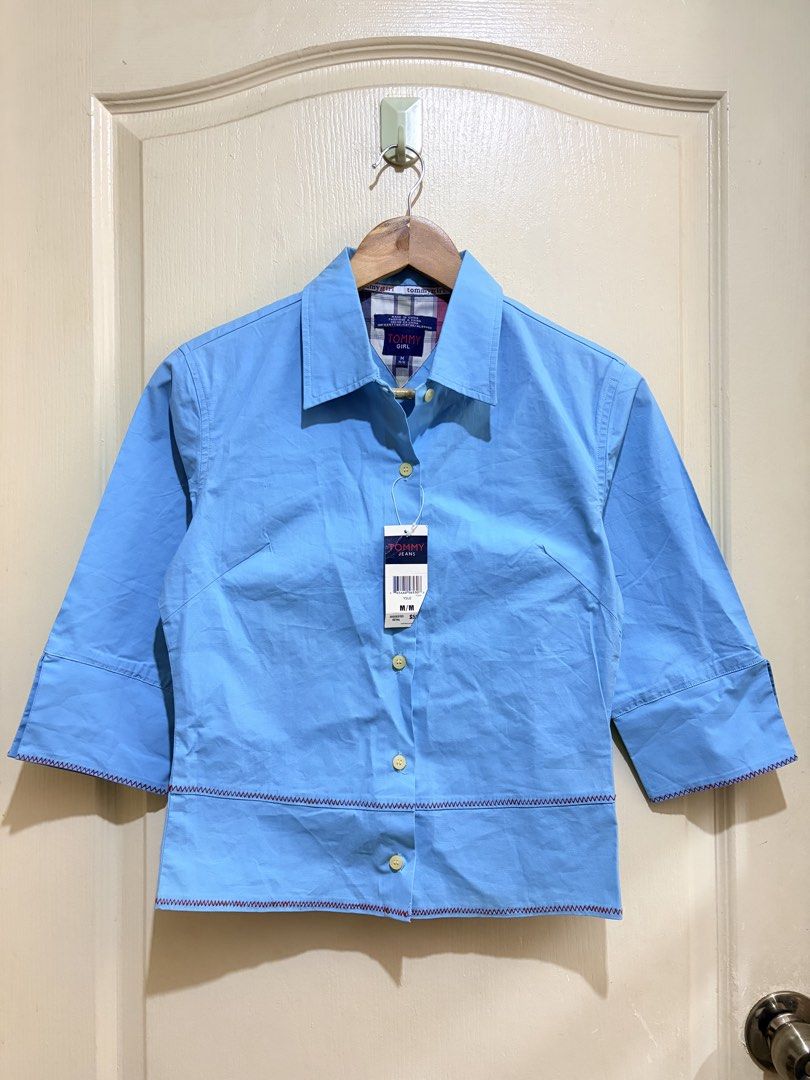 Tommy Girl Blue Button Down (Category: Others Tops) located in Pasig City. Submitted by shopsmart.mnl (Listing ID 1459256841, Image 2). Description: M in teens fits S in adult.