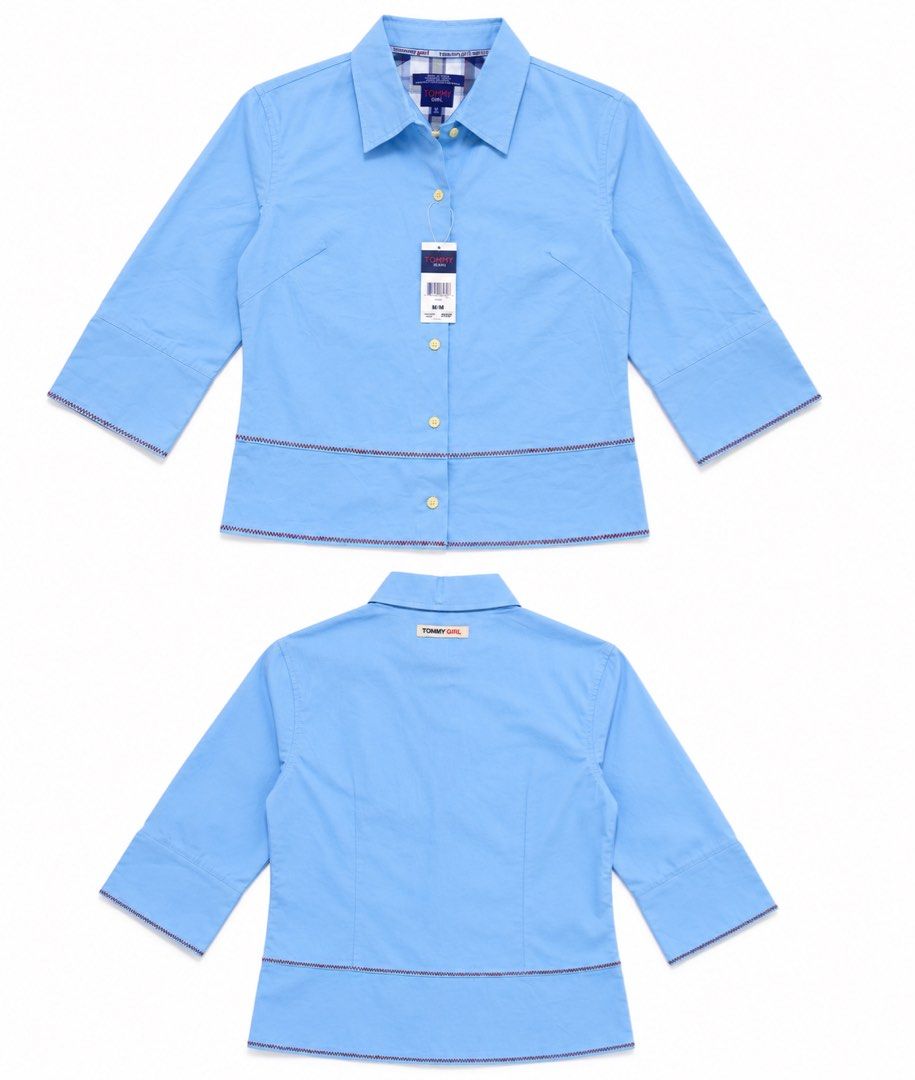 Tommy Girl Blue Button Down (Category: Others Tops) located in Pasig City. Submitted by shopsmart.mnl (Listing ID 1459256841, Image 1). Description: M in teens fits S in adult.