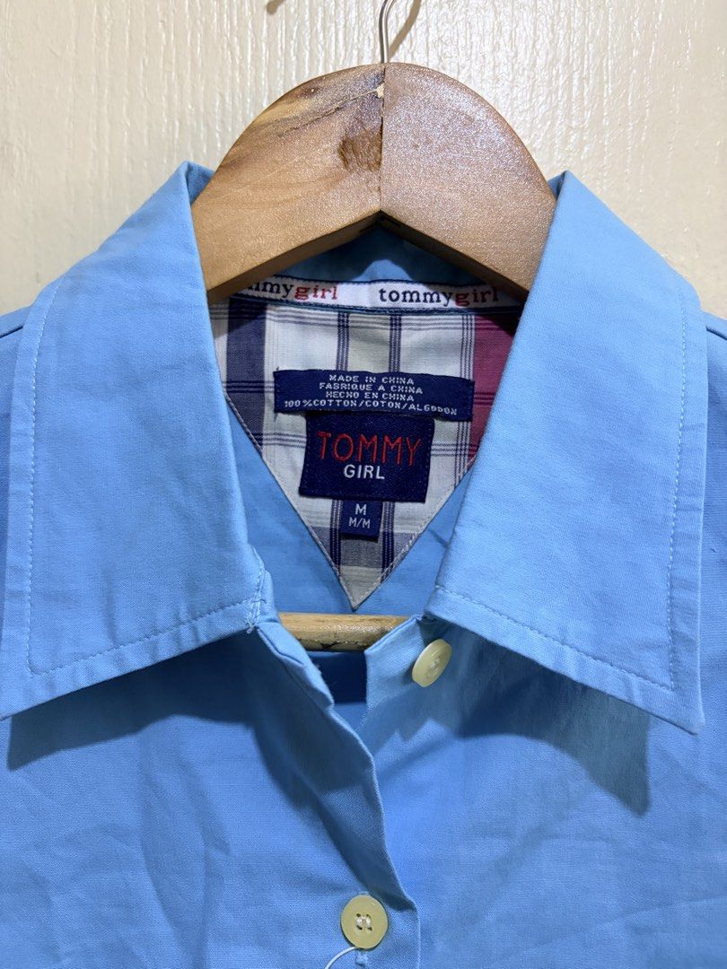 Tommy Girl Blue Button Down (Category: Others Tops) located in Pasig City. Submitted by shopsmart.mnl (Listing ID 1459256841, Image 3). Description: M in teens fits S in adult.