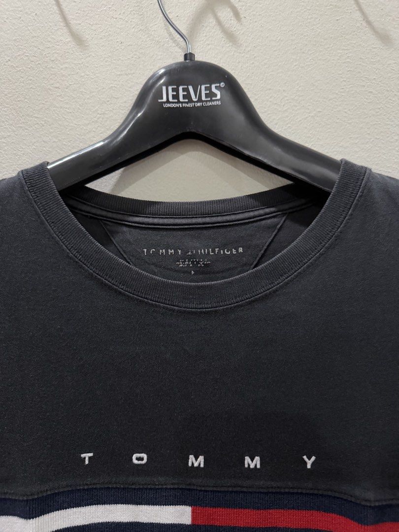 Tommy Hilfiger T-Shirt (Category: Tshirts & Polo Shirts ) located in Pasig City. Submitted by dey2x (Listing ID 1459259522, Image 2). Description: RFS: decluttering -Meetups can be arranged -Delivery via Grab Express/Lalamove/J&T/LBC (c/o buyer) PLEASE TAKE NOTE: This is preowned. Expect signs of usage. NO RETURN POLICY. NO EXCHANGE OF ITEMS..