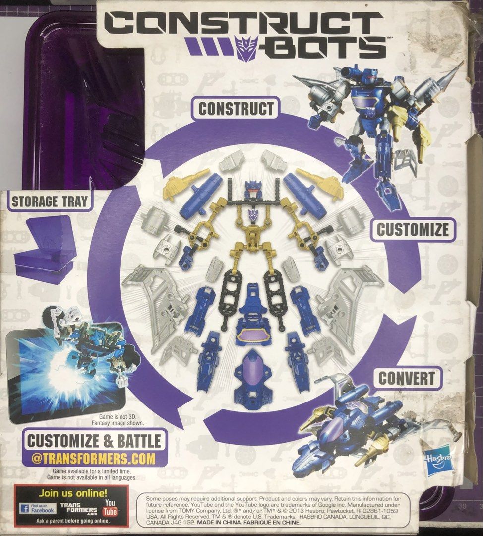 Transformers Construct Bots: Elite Class Soundwave (Category: Action & Battle Toys) located in Marikina City. Submitted by aj12thekid (Listing ID 1459153053, Image 2). Description: Transformers Construct Bots: Elite Class Soundwave PRICE: ₱600 INFO: = Box is in okay condition = Complete Parts = Comes with original instructions LOC: Marikina City MOP: GCash or GoTyme.