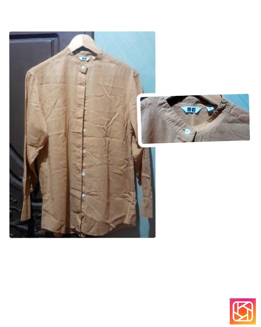 Uniqlo Linen Longsleeves (Category: Longsleeves) located in Batangas. Submitted by norskieshoppe (Listing ID 1459148237, Image 1). Description: small- medium.