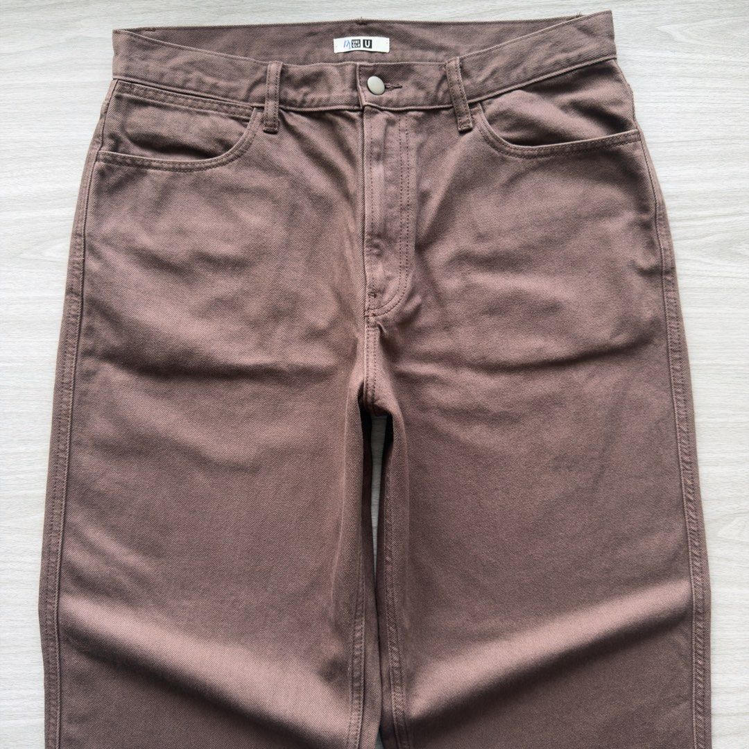 Uniqlo U Jeans - Brown (Category: Jeans) located in Zamboanga. Submitted by timelytreasuresthrift (Listing ID 1459110945, Image 3). Description: Uniqlo U Jeans - Brown Excellent Condition Actual Measurements 17 Waistline 41 Outseam 29 Inseam 12 Rise 14 Thigh 8 Hem Php 1,300 + sf .