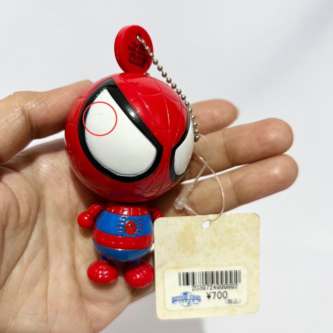 Universal Studios Japan Marvel Spider-Man/Spiderman Plastic Figure Keychain 8cm - Php 250 NOTE: Spider-Man’s body rotates when the string is pulled. (Category: Figurines & Statues) located in Davao. Submitted by pandorastoybox (Listing ID 1459182557, Image 3). Description: Universal Studios Japan Marvel Spider-Man Plastic Figure Keychain 8cm - Php 250 NOTE: Spider-Man’s body rotates when the string is pulled..
