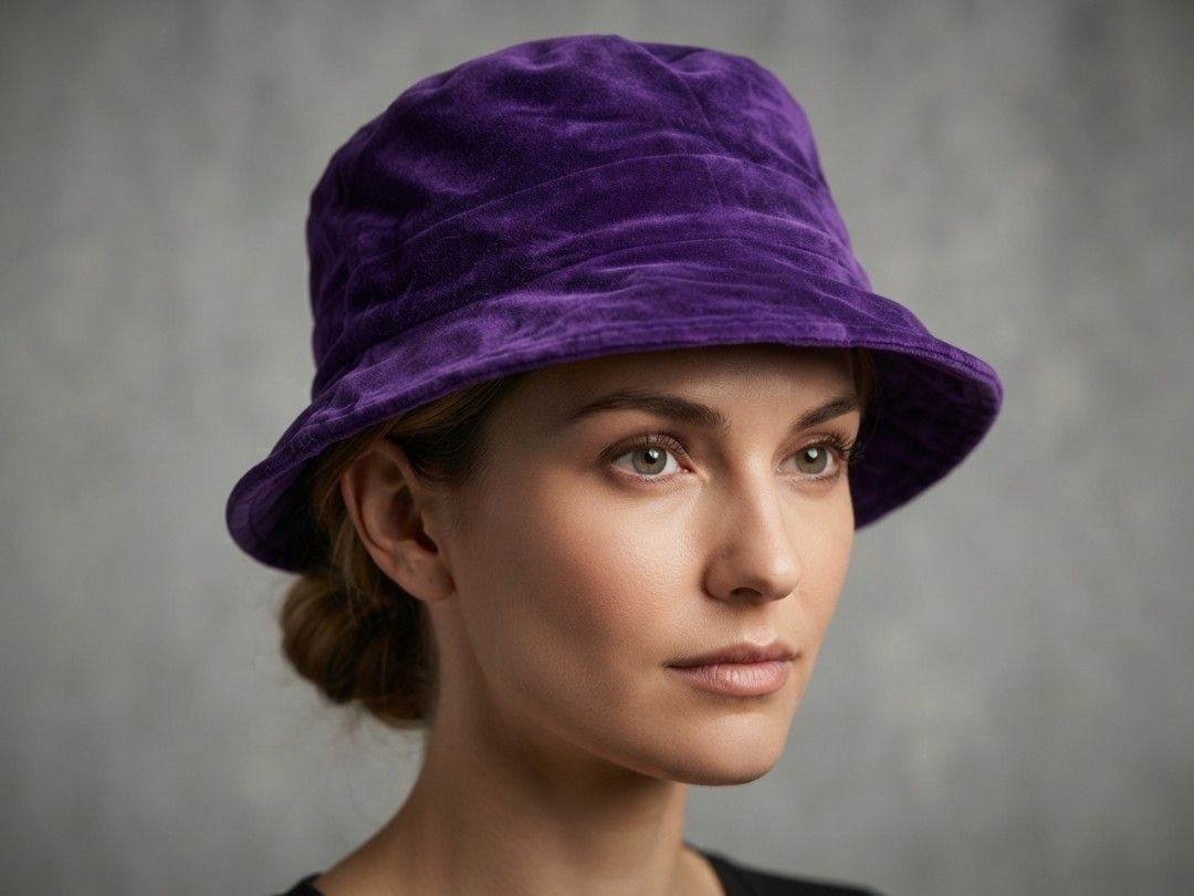 Velvet Bow Accent Hat (Category: Hats & Beanies) located in Binangonan. Submitted by yuristalin888 (Listing ID 1459209796, Image 1). Description: Add a touch of vintage charm to your wardrobe with this rich purple velvet hat, highlighted by a prominent matching bow detail on the side. Its soft, plush texture and deep jewel tone provide an elegant, stylish flair for cooler weather..