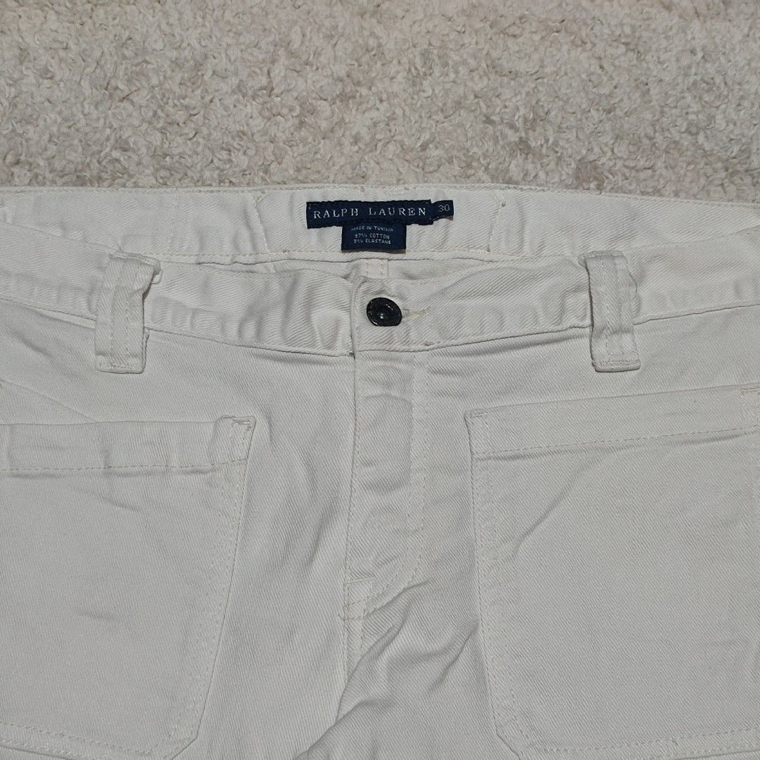 Vintage Ralph Lauren Cream Pants (Category: Jeans) located in Manila. Submitted by anthonig (Listing ID 1459284028, Image 1). Description: Length: 38 inches outseam Width: 32 inches Hem: 6.75 inches Price: 300 pesos Condition: 9/10 Issues: 7 to last slide PM if interested or for inquiries Meetups within MANILA only Can do shipping at buyers expense.