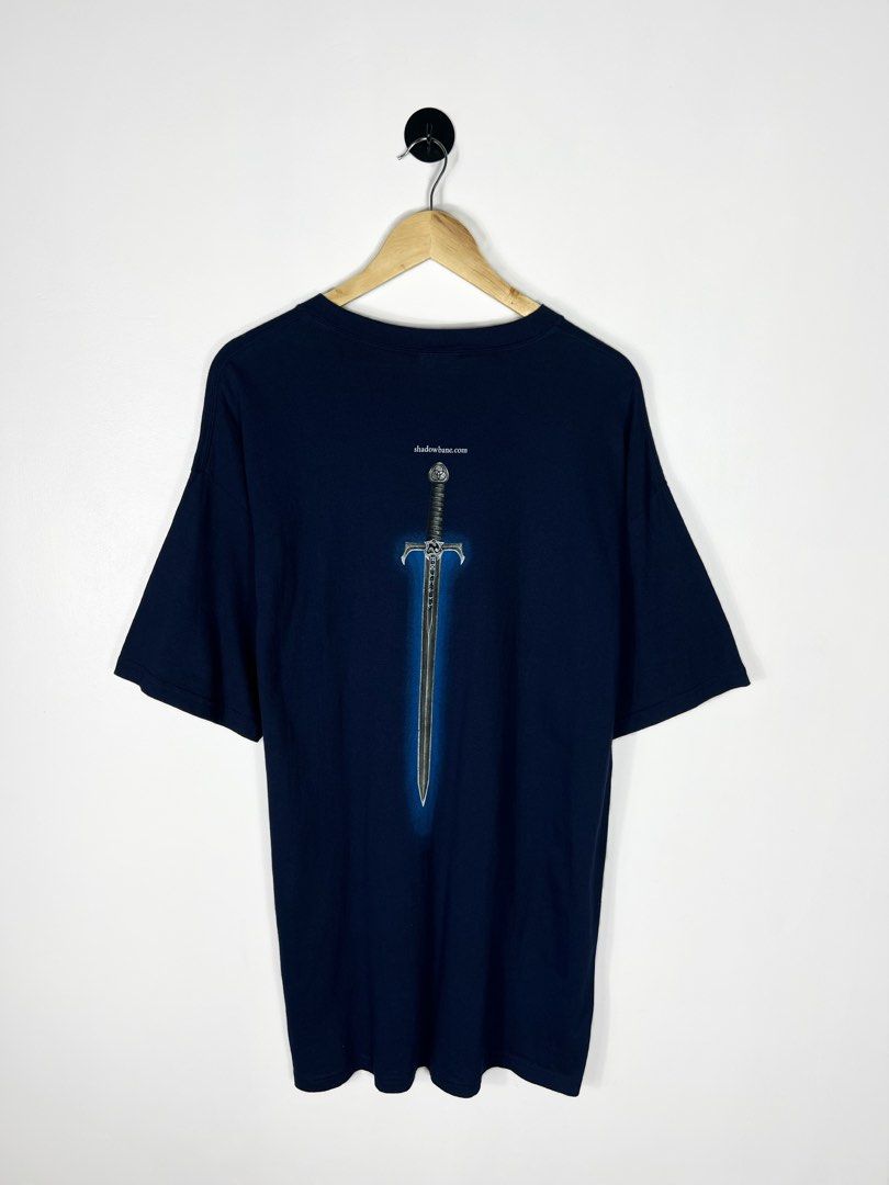 Vintage Shadowbane Sword Shirt (Category: Tshirts & Polo Shirts ) located in Bacolod City. Submitted by nodaysoff (Listing ID 1459278931, Image 2). Description: Vintage Shadowbane Sword Graphic - Authentic Large-Xl | 24x30 “Inches” Excellent condition No flaws ₱2,000.