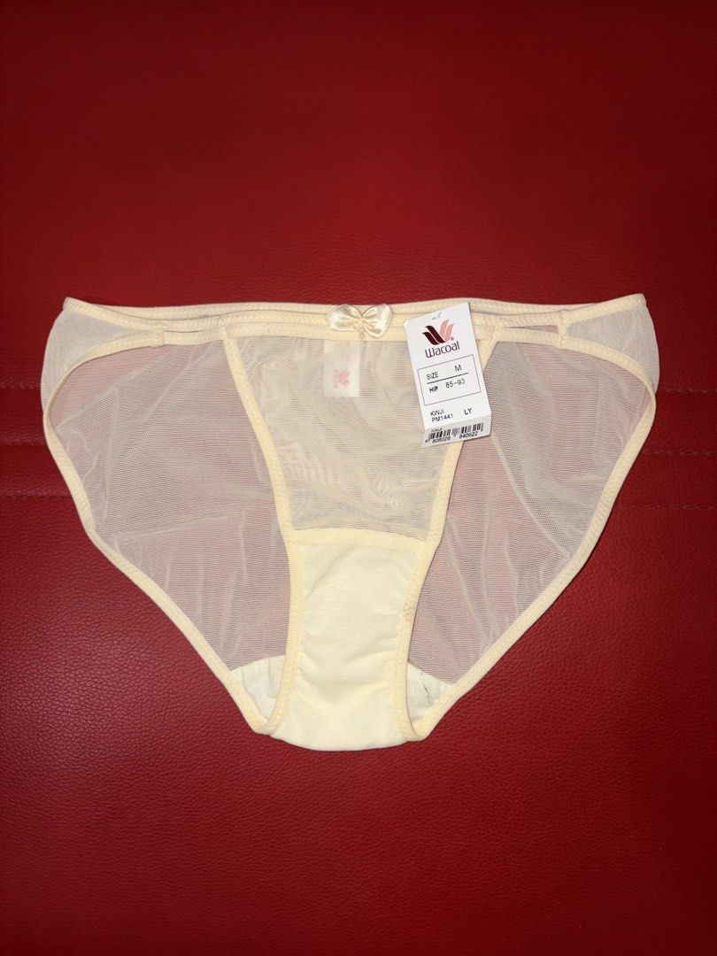 Wacoal Underwear - Size M (Category: Undergarments & Loungewear) located in Batac City. Submitted by vanillabuttercream (Listing ID 1459129570, Image 2). Description: - Brand new Wacoal underwear - Size: Medium (M) - Available colors: Dark Olive Green and Off-White with Lace Trim - Off-white pair fits hip sizes 85-93cm - Both pairs have original tags attached 200 ea / 3 for 500.