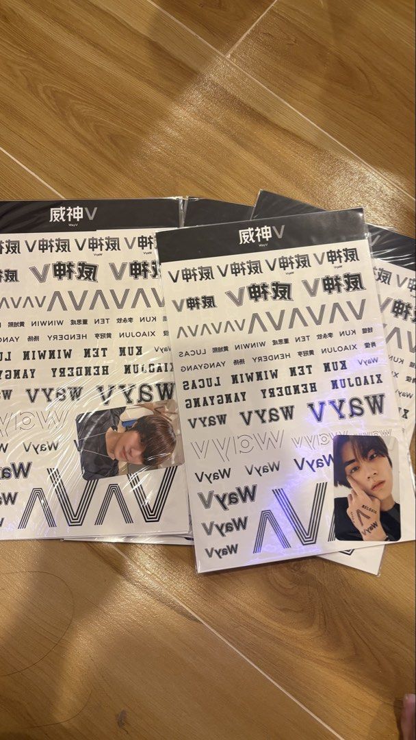 WayV Kpop Photocards and Stickers Set (Category: K-Wave Merchandise) located in Pasig City. Submitted by midnights_ (Listing ID 1459164214, Image 1). Description: Decluttering sale. Please offer your price. RFS: moving houses Price is per member.