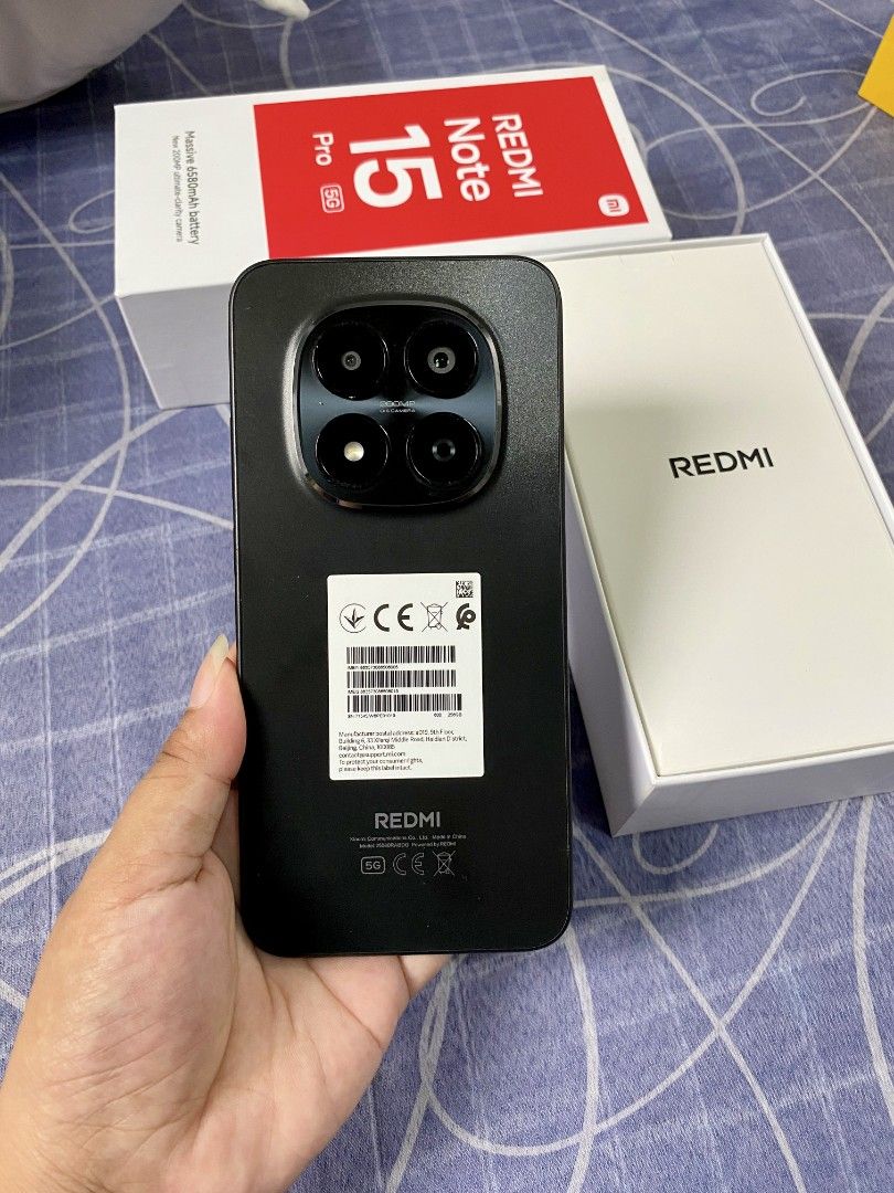 Xiaomi Note 15 Pro 5G 12/256 (Category: Android Others) located in Tarlac. Submitted by gadgetseller15 (Listing ID 1459160400, Image 3). Description: Xiaomi Note 15 Pro 5G 12+12gbram 256gbrom complete with resibo 19,999 no issue makinis dm for surebuyer .