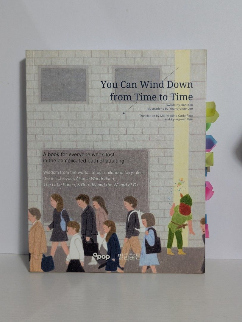 You Can Wind Down from Time to Time Book (Category: Storybooks) located in Manila. Submitted by artemisone (Listing ID 1459240687, Image 1). Description: -no plastic cover -no annotations -may have very few dog-eared pages -sticky tabs will be taken out ❗MOP: GCash, Maya, Bank Transfer ❗MOD: Grab, Lalamove, Joyride Padala (if w/in Metro Manila), LBC, JnT (if outside) 📍Shipping from: QC 👉 SF to be shouldered by buyer .