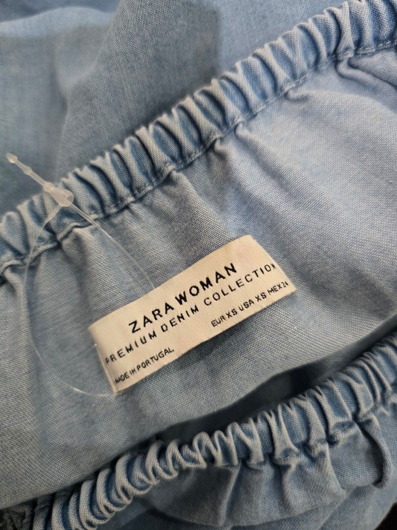Zara chambray soft denim ruffle dress (Category: Dresses) located in Batangas. Submitted by thevanitychamber (Listing ID 1459222368, Image 2). Description: .
