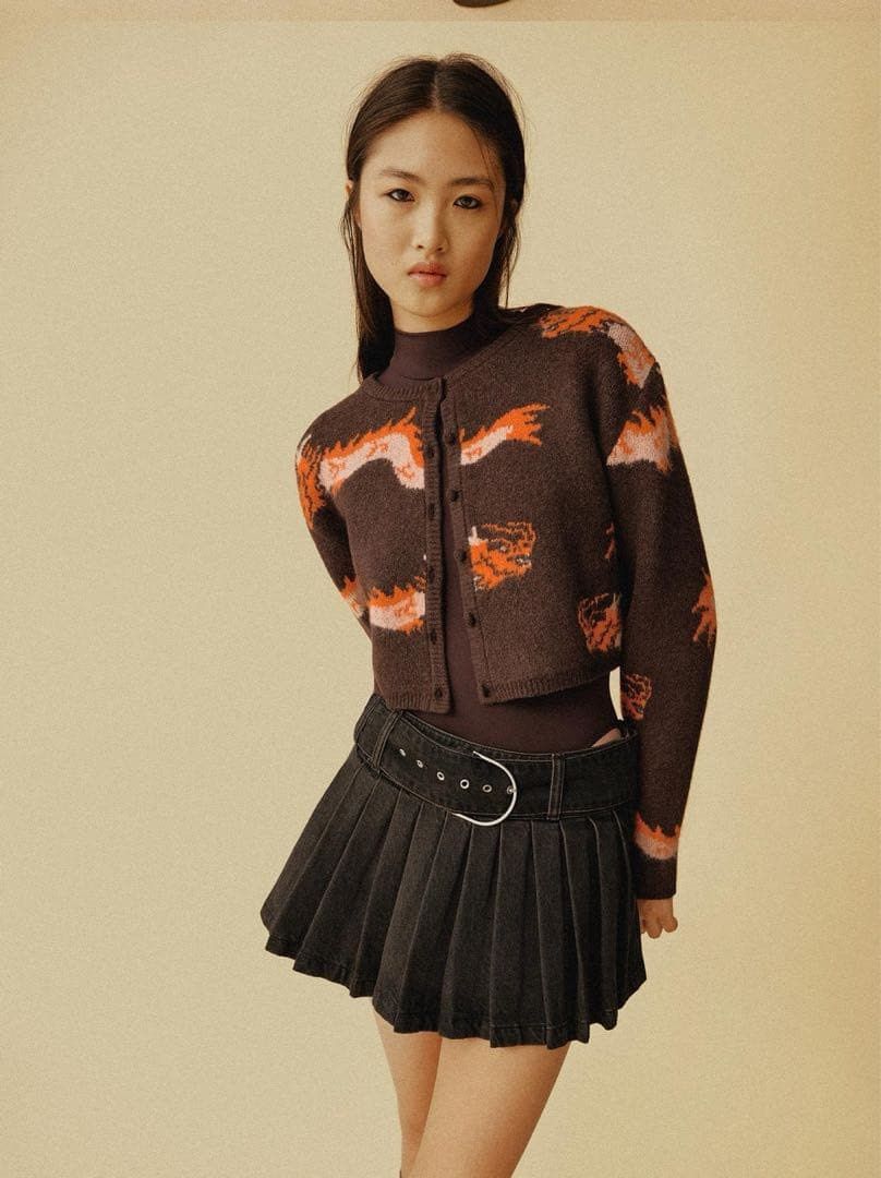 Zara Dragon Knit Cardigan (Category: Coats, Jackets and Outerwear) located in Bocaue. Submitted by vanessaolmedo (Listing ID 1459176040, Image 3). Description: Brand new with tag M on tag.