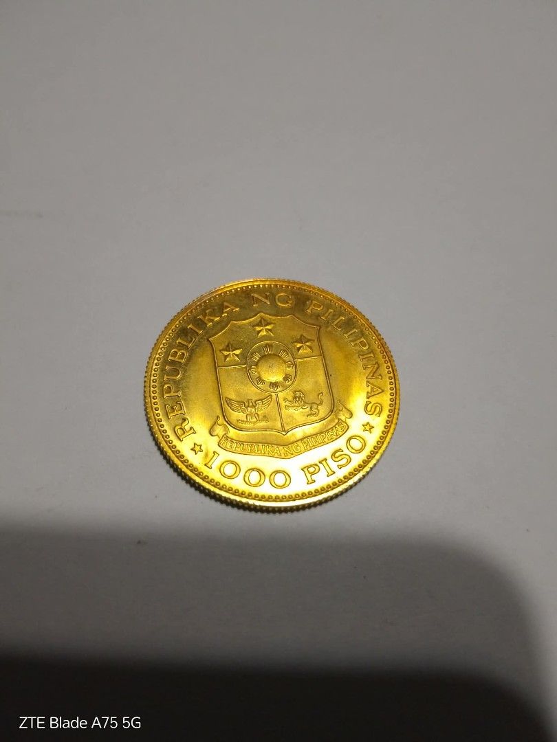 1000 Piso gold Marcos (Category: Currency) located in Quezon City. Submitted by mogan27 (Listing ID 1462954883, Image 2). Description: 1000 Piso gold Marcos 95k willing to meet up anytime around quezon city thanks.
