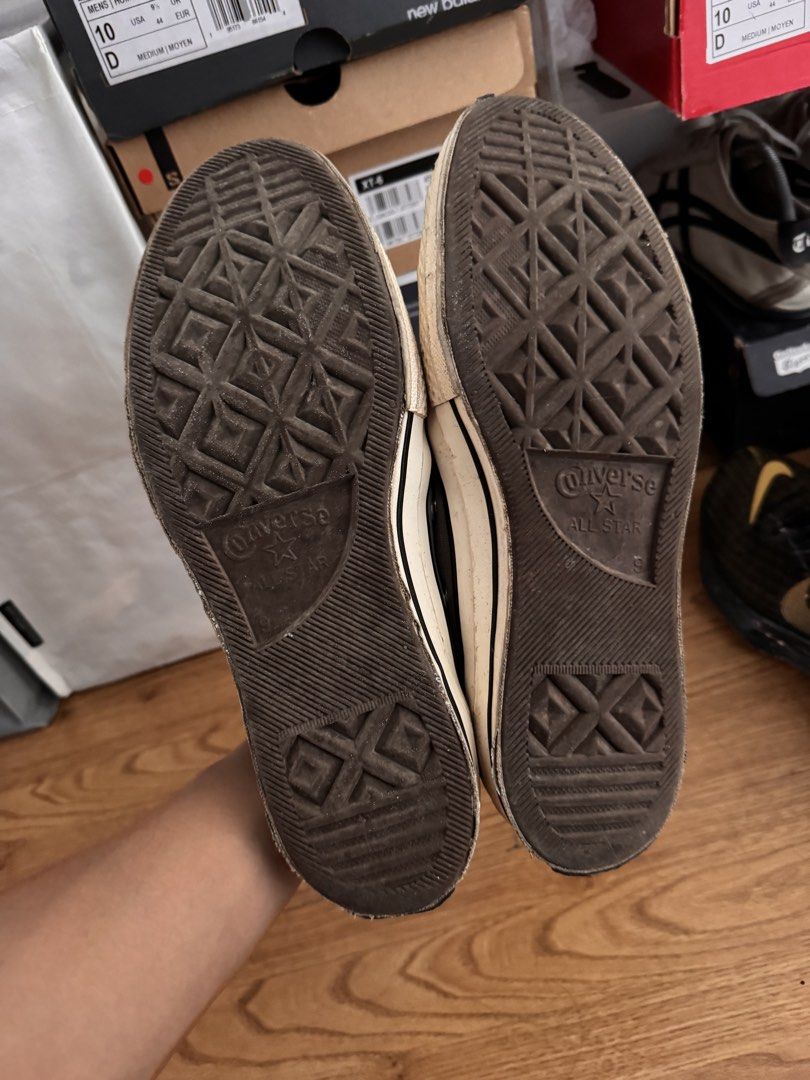1200 each (Category: Sneakers) located in Antipolo. Submitted by jolswgls (Listing ID 1462920134, Image 3). Description: Hi selling my used sneakers Converse 70s low - 9UK Nike Invincible 3 - size 10.5US repainted midsole to black using angelus black dye and black leather paint Danners - size 43 / 10US, replaced insole with thicker and comfy ones New Balance 990v5 - size 10.5US, may wear and tear but still usable. 1,200 each, nego if take all. Th
