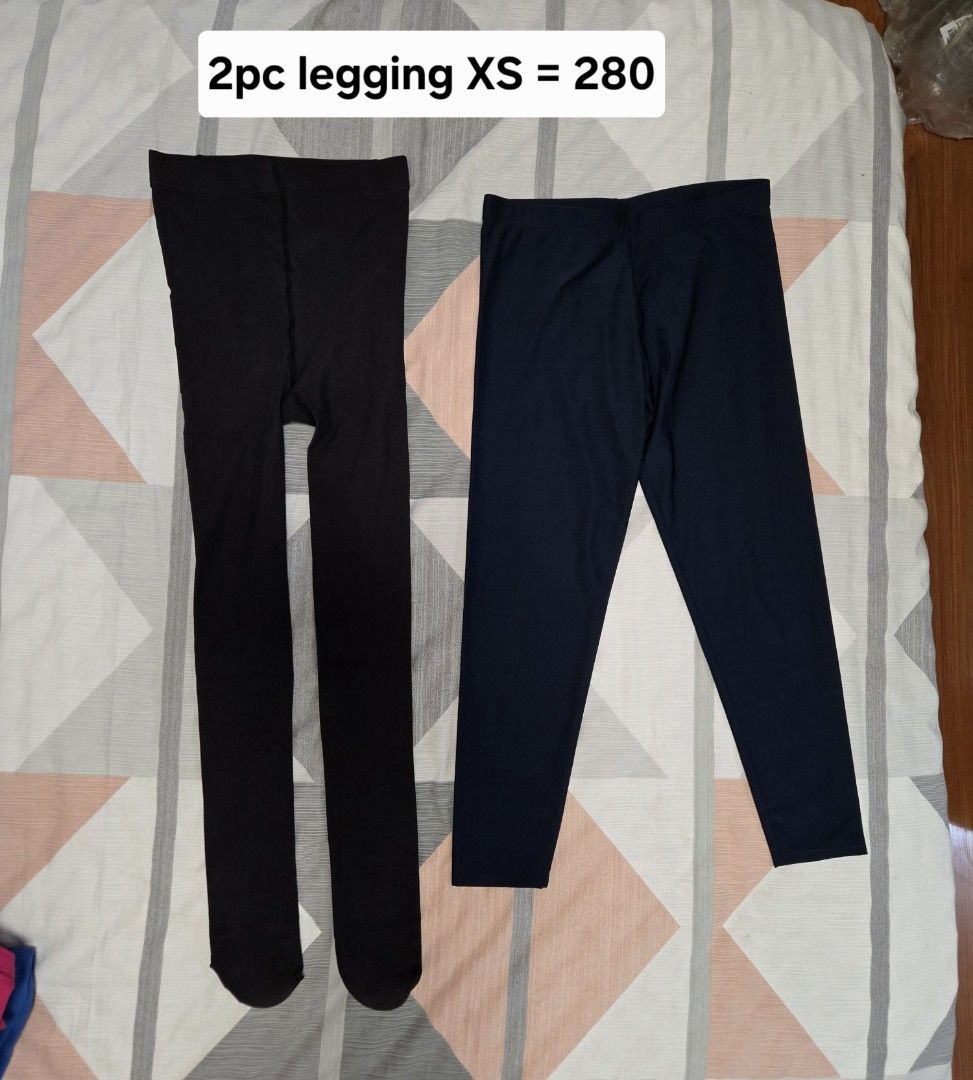 2pc thermal stocking and leggings XS (Category: Other Bottoms) located in Manila. Submitted by chocomoose (Listing ID 1462915067, Image 2). Description: 1pc thermal legging/full stocking 1pc legging for swimming.