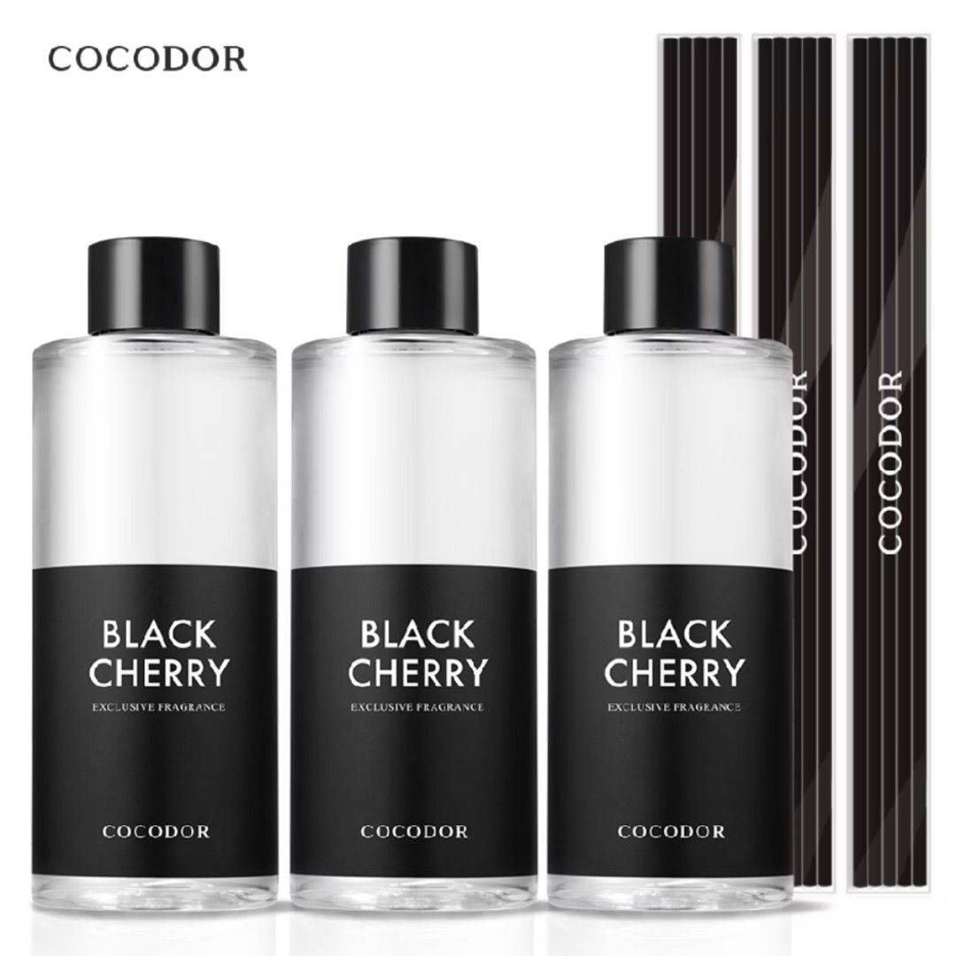 3 PCs Cocodor Reed Diffuser Oil Refill 200ml x 3 (600ml) (Category: Home Fragrance) located in Quezon City. Submitted by rosepam (Listing ID 1462918791, Image 1). Description: Cocodor Reed Diffuser Oil Refill 200ml x 3 Scent: 400/BOX .. FIX PRICE Woody Hotel Black Cherry NEW, Sealed *Medyo dusty box Authentic/original (from Official Store) Rfs: too many (excess sa pang gift) **there might be some white residue at the top and bottom of the bottle,