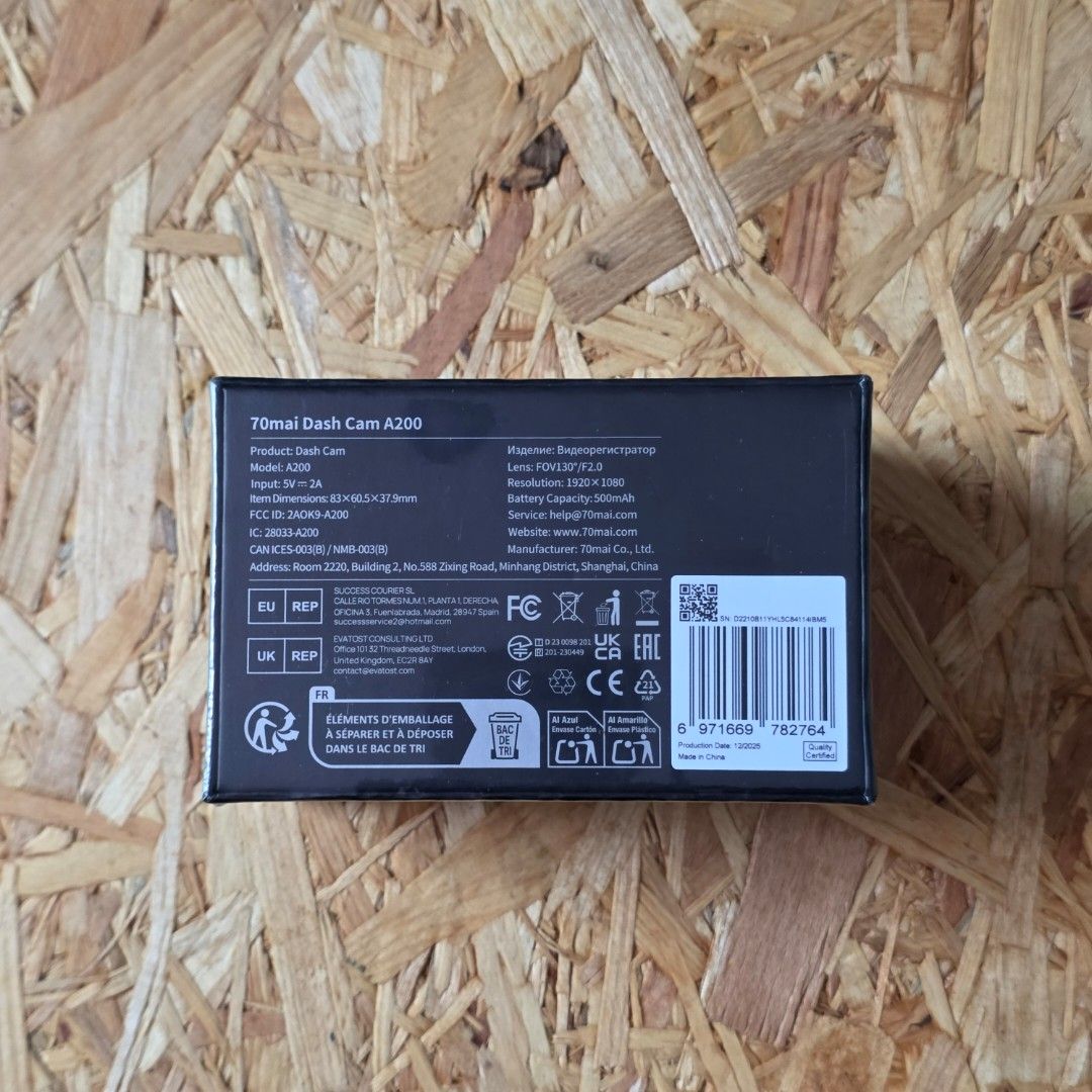 70mai Dash Cam A200 (Category: Audio, Video, Alarm and other Electronic Accessories) located in Pasay City. Submitted by xsamskie (Listing ID 1462895409, Image 2). Description: - 70mai Dash Cam A200 - Records in crisp 1080p Full HD - Wide 140-degree field of view captures more of the road - Built-in Wi-Fi for easy file transfer and app control - Simple and quick installation - Essential for your car's safety and peace of mind.