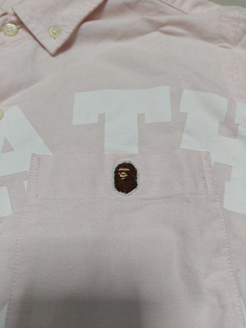 A BATHING APE (Category: Tshirts & Polo Shirts ) located in Paranaque City. Submitted by judy.arquillos (Listing ID 1463021849, Image 3). Description: A BATHING APE POLO SLEEVE BUTTON DOWN SIZE XS FIT SMALL MEN WOMEN COMPLETE TAGS SEE TO APPRECIATE NO ISSUE 1000+SHIP J&T LALAMOVE/ PICK UP.