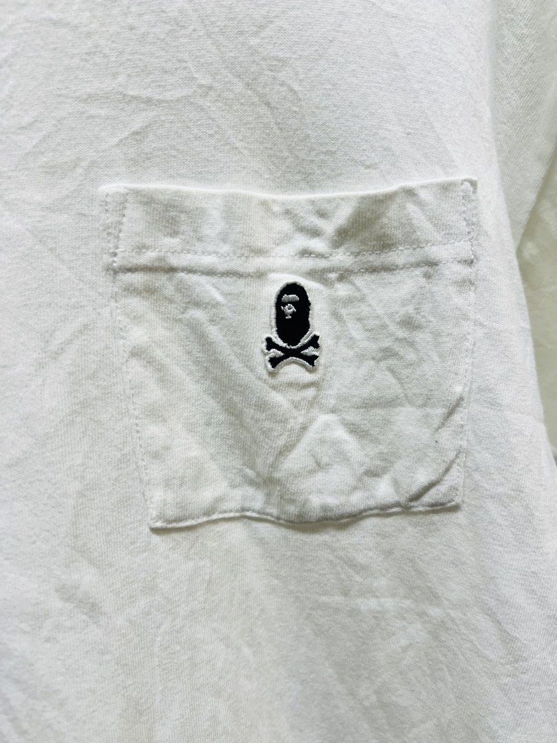 A Bathing Ape BAPE White Pocket Tee Size M (Category: Tshirts & Polo Shirts ) located in Manila. Submitted by irenekaren57943 (Listing ID 1463007109, Image 2). Description: 𒊹︎𝐁𝐀𝐏𝐄 𝐀𝐔𝐓𝐇𝐄𝐍𝐓𝐈𝐂‼️ ➤ 𝐌𝐞𝐝𝐢𝐮𝐦 𝐨𝐧 𝐓𝐚𝐠 ➤ 𝐋𝐢𝐤𝐞 𝐍𝐞𝐰 ➤ 𝐍𝐨 𝐈𝐬𝐬𝐮𝐞 𝐍𝐞𝐞𝐝 𝐖𝐚𝐬𝐡‼️ .
