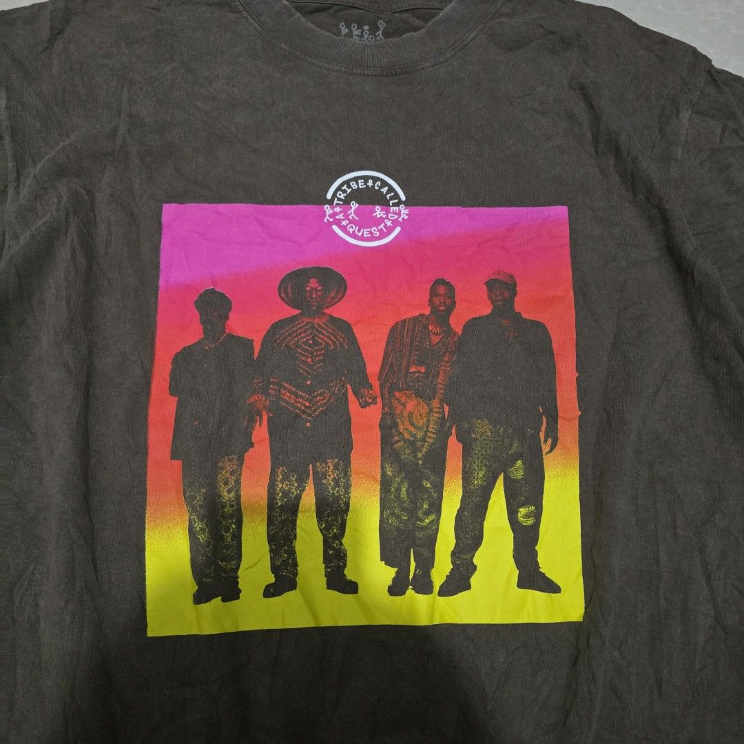 A Tribe Called Quest official merch (Category: Tshirts & Polo Shirts ) located in El Nido. Submitted by marco.tandoc (Listing ID 1463001847, Image 2). Description: color: brown size: large width: 23 length: 28 no issue.
