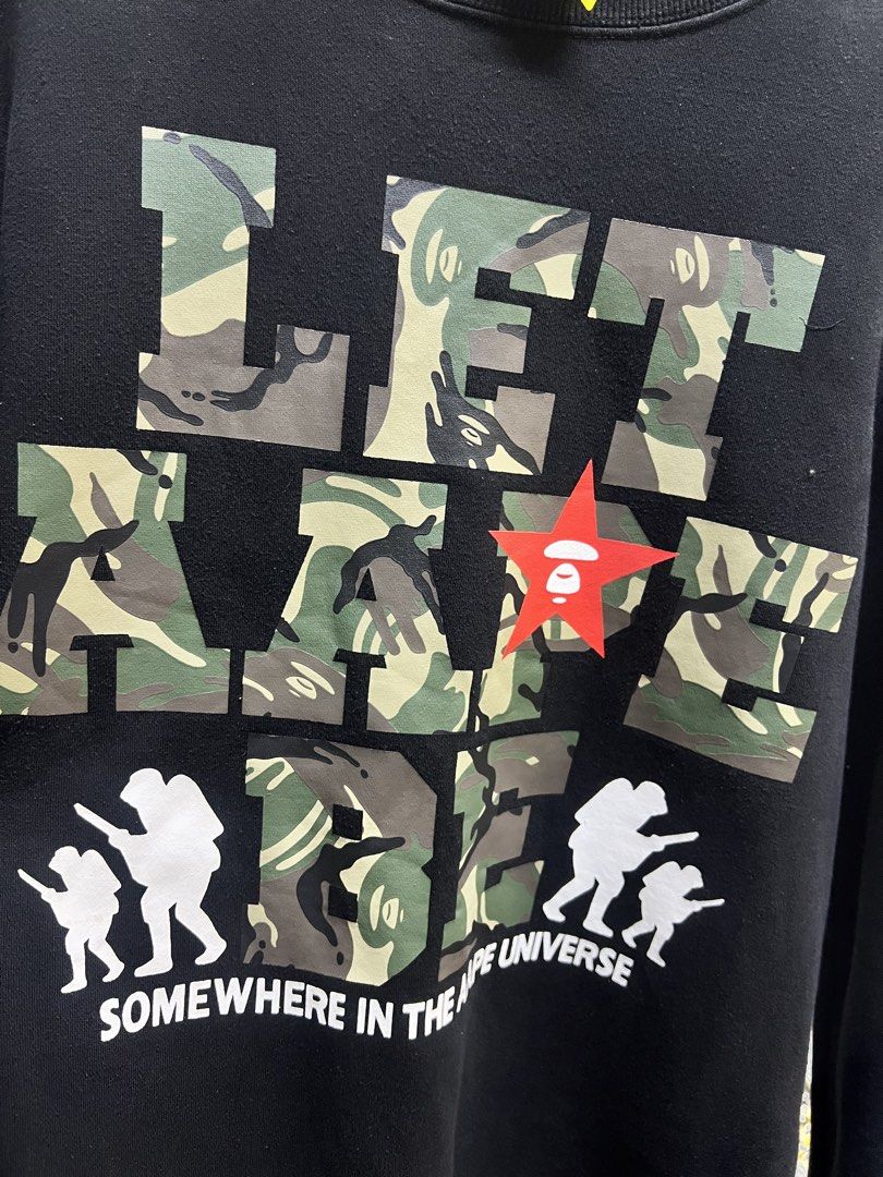 AAPE BY A BATHING APE Camo Logo Sweatshirt (Category: Coats, Jackets and Outerwear) located in Manila. Submitted by irenekaren57943 (Listing ID 1463011676, Image 3). Description: 𒊹︎𝐀𝐀𝐏𝐄 𝐉𝐚𝐜𝐤𝐞𝐭 ➤ 𝟐𝟐.𝟓 𝐖 | 𝟐𝟗 𝐋 ➤ 𝟗.𝟖 | 𝐋𝐢𝐤𝐞 𝐍𝐞𝐰 ➤ 𝐍𝐨 𝐈𝐬𝐬𝐮𝐞 .
