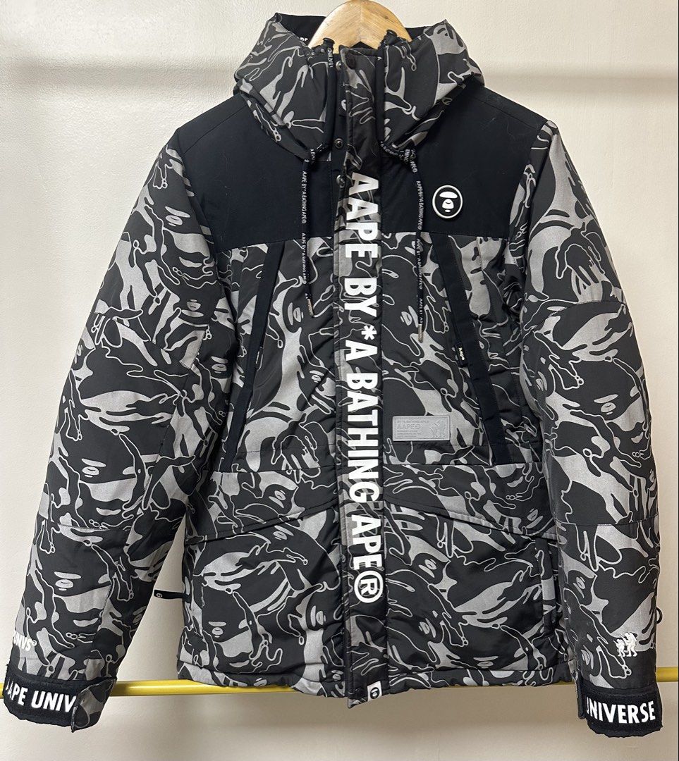 AAPE by a bathing ape camouflage puffer jacket AAPE BAPE (Category: Coats, Jackets and Outerwear) located in Cavite. Submitted by jdfselectify (Listing ID 1462914819, Image 1). Description: Excellent condition 22W x 27L M-L men fitting .